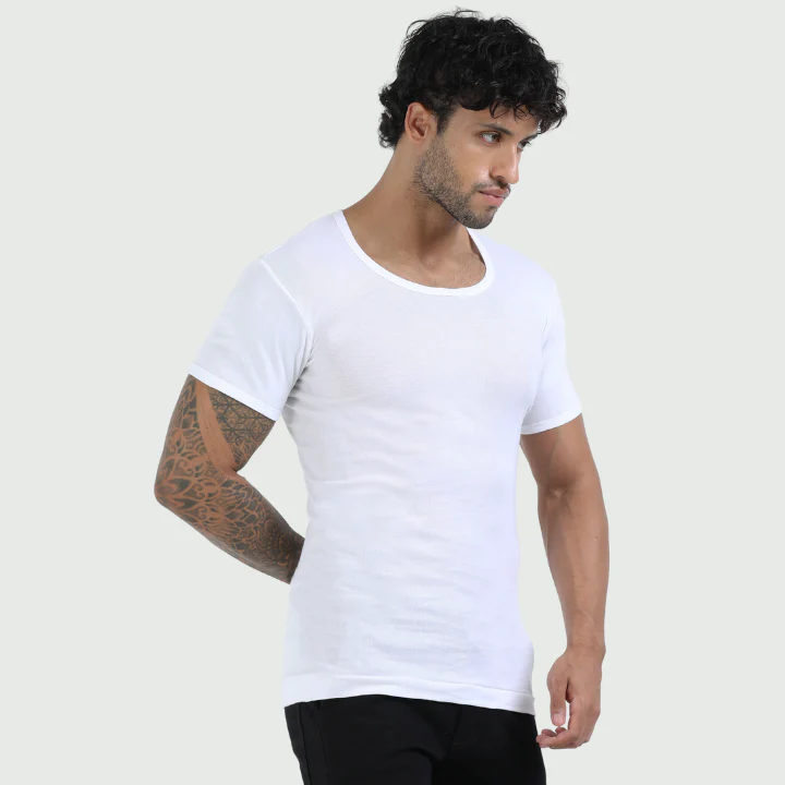 CA 305 Rib Half Sleeve Vest  RNS  (Pack of 3) - Image 4