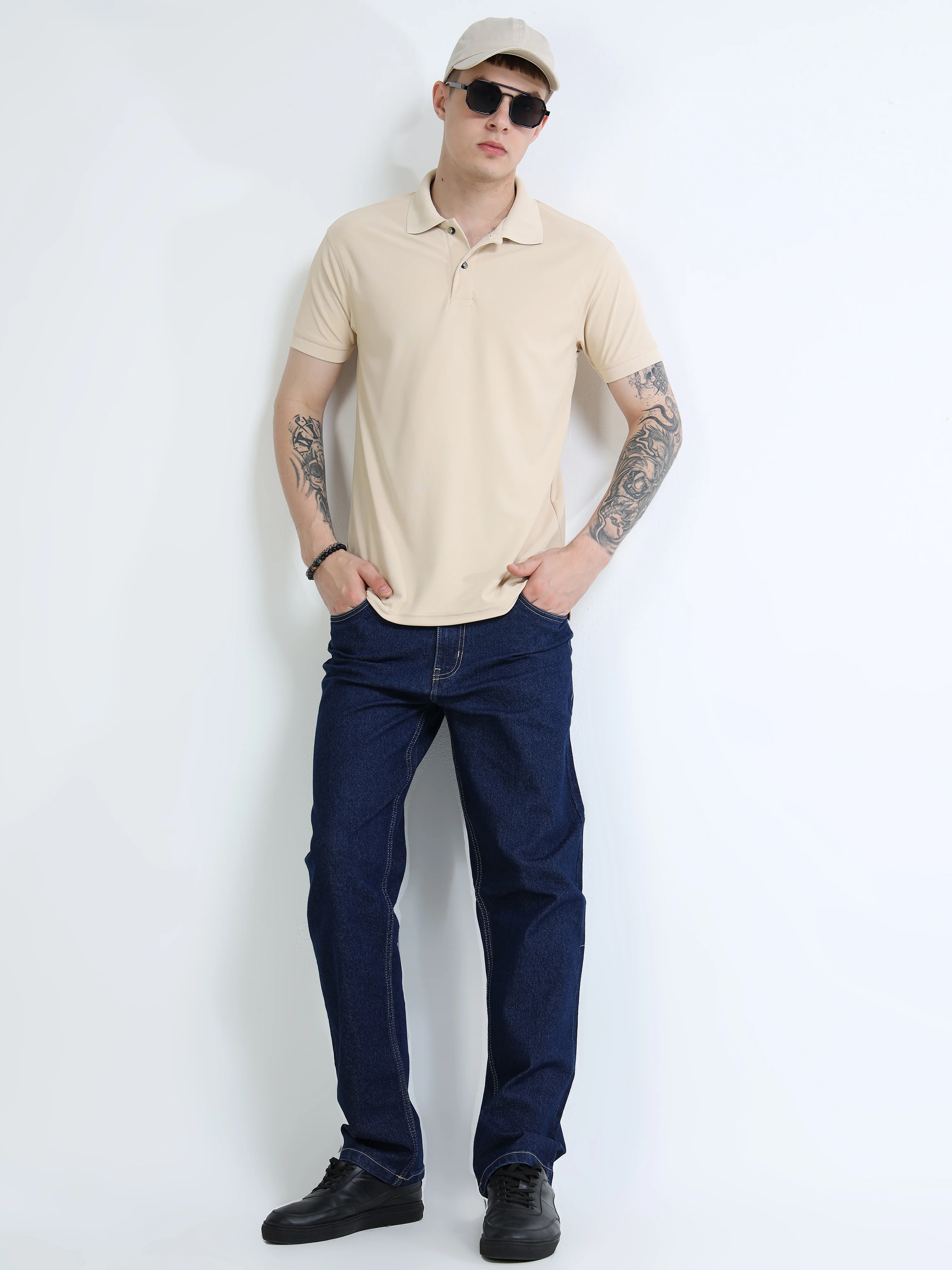 DK 01 Driknit Microfiber Polo Tshirt - Beige - Image 6